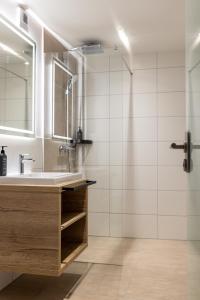 雷斯费尔德Lieb&Wert的一间带水槽和淋浴的浴室
