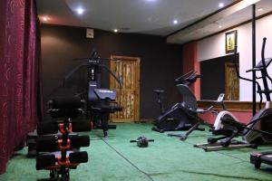 纳库鲁Brooks Lodge的健身房,室内设有健身器材