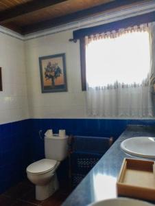 Santa AnaBasoeta的一间带卫生间和水槽的浴室