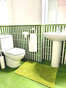 圣克鲁斯-德特内里费Niko Rooms的一间带卫生间和水槽的浴室