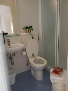 米兰马瑞提那海地酒店 的浴室配有白色卫生间和盥洗盆。