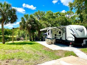 泰特斯维尔Lake front RV experience close to port Canaveral and Kennedy space center的树丛中的树丛