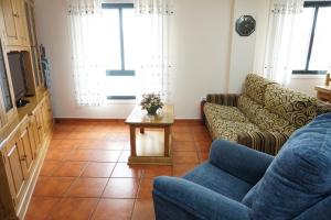 奥维塞多Hermanas Iglesias的客厅配有沙发和桌子