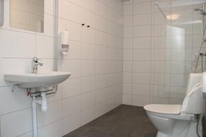 松兹瓦尔锡德约会议酒店的一间带卫生间和水槽的浴室