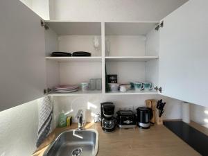 皮特林根Apartment Mirabelle 2的厨房配有水槽和台面