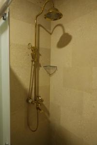 马尔丁Mardin Bey Konağı Hotel的浴室内配有淋浴和头顶淋浴