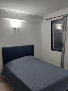 内瓦Encantador y Confortable Apartamento的一间卧室设有一张床和一个窗口