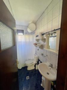 基尼拉Miro & Lana vacation home的一间带卫生间和水槽的浴室