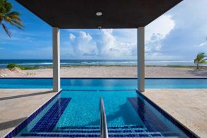 North SideWind Upon The Waves by Grand Cayman Villas & Condos的享有海滩景致的游泳池