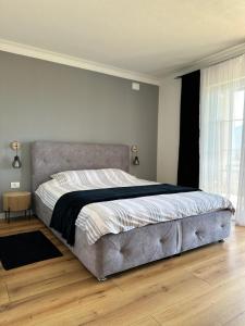彼得罗瓦茨纳米拉维Magnolia by Radovanovic的一间卧室设有一张大床和一个窗户。