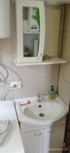 普卢日内Jelena的一间带水槽和镜子的浴室