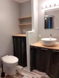 桑特Mini Loft的浴室配有白色卫生间和盥洗盆。