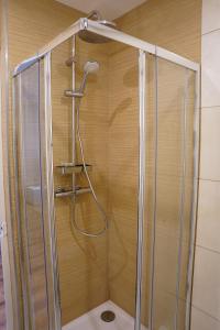 布雷斯地区布尔格Appart Lumineux 150 m de la Gare的浴室内配有淋浴和头顶淋浴