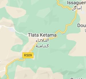 KetamaKetama ketama issagen的塔塔克特丽娜及其城市地图