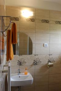 斯米扎尼玛丽亚小旅馆的一间带水槽和镜子的浴室