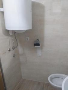 格拉迪什卡Apartmani Primus的一间带卫生间和卫生纸分配器的浴室