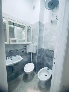 加利波利Dimora Chanel Gallipoli 30mt dal mare的一间带卫生间和水槽的浴室