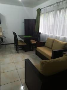 PorteteApartamento Lopez y Azofeifa的客厅配有沙发和桌子