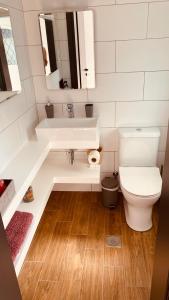 帕拉代西翁CasaDiNova1的浴室配有白色水槽和卫生间。