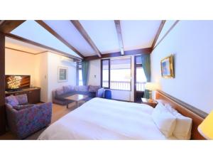 Sukayu Onsen Hakkoda Hotel - Vacation STAY 66845v客房内的一张或多张床位
