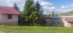 泰托沃Villa Krompir的一座房子,旁边是树