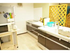 沼津Okusuruga Guest House - Vacation STAY 14698的厨房配有水槽和台面