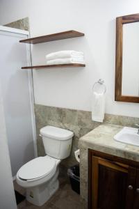 圣法兰西斯克DownTown Rooms San Pancho的一间带卫生间和水槽的浴室