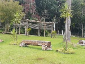 Sitio Recanto dos Sonhos外面的花园