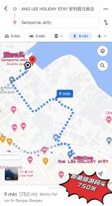 仙本那安利假日旅馆的赤色天后地铁地图的截图