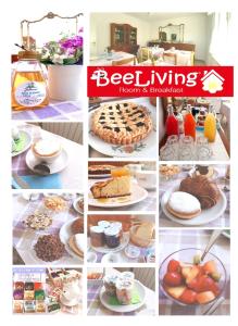 里乔内BeeLiving Room&Breakfast的食品和甜点图片拼贴