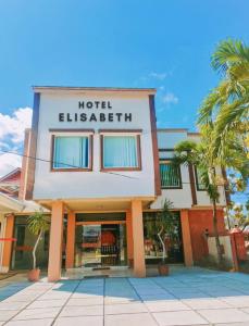 TelagaHotel Elisabeth的棕榈树的酒店外墙