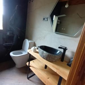 VillafelizVivienda Turistica Cueto Larama VUT-LE-860的一间带水槽和卫生间的浴室