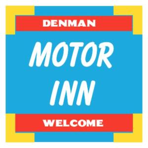 Denman登曼汽车旅馆的带有词性修辞的符号 欢迎入住