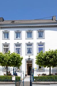 博尔赫隆Huis van Loon的前面有树木的白色建筑