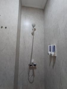 TimuranGrownicle Living的浴室内设有一个带淋浴喷头的淋浴间。