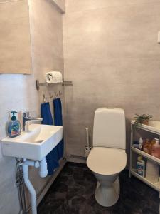 瓦斯泰纳Casa Bianca的一间带卫生间和水槽的浴室