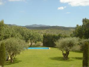 EspollaHotel Canaleta Heras的一座位于林地和山丘的游泳池