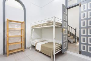 圣克鲁斯-德特内里费Wanderlust Hostel的一间卧室配有一张双层床和梯子