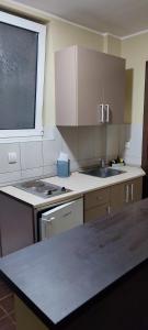 博尔Apartmani AMB STIL的厨房配有水槽和台面