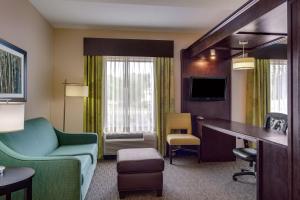 奥扎克奥索卡汉普顿酒店的酒店客房设有沙发、椅子和书桌