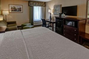 落基山落基山希尔顿恒庭酒店的配有一张床和一台平面电视的酒店客房