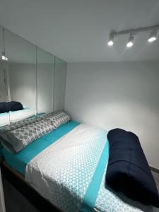 马德里La Chambre de Boris的一间卧室配有一张带玻璃天篷的床