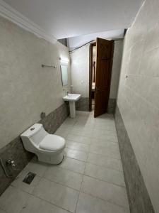 伊斯兰堡Decent Lodge Guest House F-11的一间带卫生间和水槽的浴室