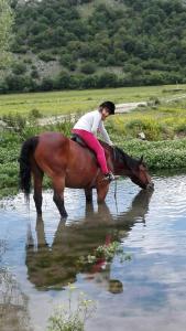 Montenero Val CocchiaraIl Borgo della Zittola的水中骑马的女人