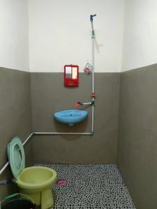 EkasSatu Hati Homestay的一间带卫生间和水槽的浴室