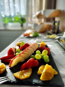施皮格劳MorNight的果盘,果盘,果子,香蕉橙子和其他水果