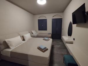 帕罗奇亚Meridiano的客厅配有床和沙发