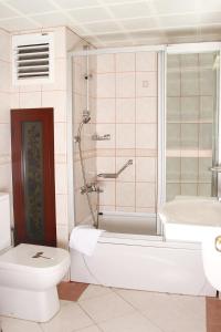 伊兹密尔奥扎克吉奥鲁公园精品酒店的浴室配有卫生间、浴缸和水槽。