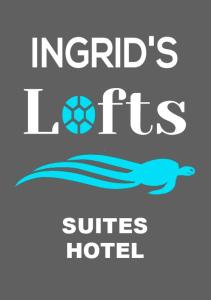 拉乌尼翁INGRID LOFTS的带有海豚的足球酒店标志