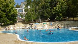 巴尔奇克Ahilea Hotel - Free Pool Access的一群人在游泳池里
